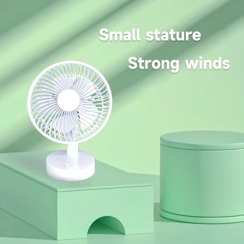 

Desk Fan 4 Speeds Adjustable Desktop Table Fan Cooling Fan for Home Bedroom Desktop Office Car Outdoor Camping