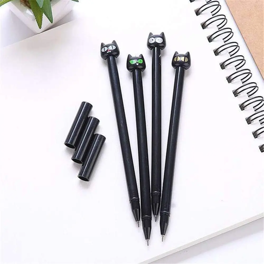 150-pcs-black-cat-shape-gel-ink-pens-school-office-supplies-for-girls-stationery-novelty-pens-for-kids-stationary