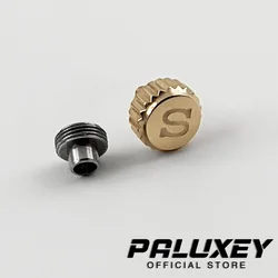 Gold and Black S Set Crown for Datejust Series Watches (Small Size Rose Gold)