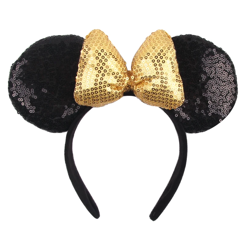 Sparkling Polka Dot Bow Mouse Ears Headband for Girls - Festive Party & Travel Hair Accessory
