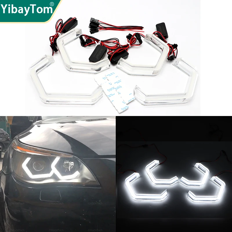 

6500K White Bright Durable DTM M4 Style Led Angel Eyes Ring For BMW 5 series E60 E61 520i 525i 530i 540i 545i 550i M5 2001-2007