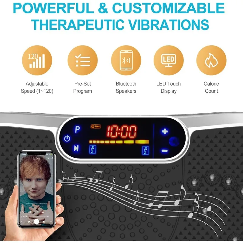 Vibration Plate Fitness Platform Exercise Machine Vibrating Lymphatic Drainage Shaking Full Body Shaker Workout Vibrate Stand