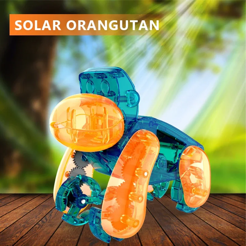 Solar Energy Technological Gadgets Diy Assembled Animal Model Mechanical Bricks Building Block Science Educational Toy Novel Toy