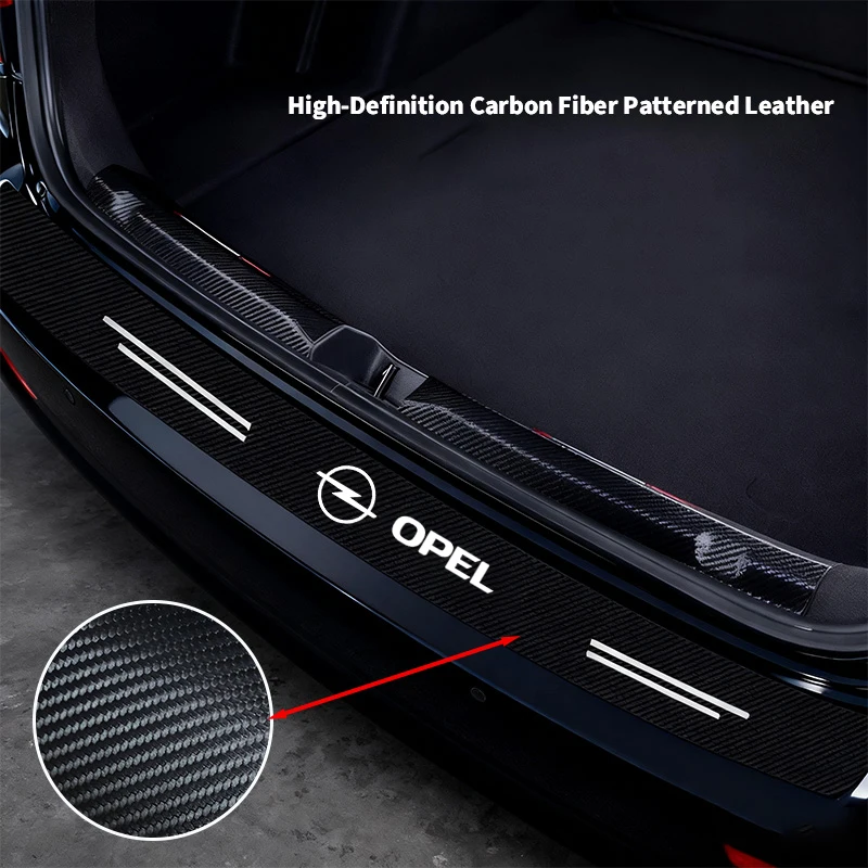 Opel Astra j Insignia Astra g Corsa Zafira b Mokka Vivaro Meriva 용 고품질 탄소 섬유 자동차 도어 씰 프로텍터 스티커