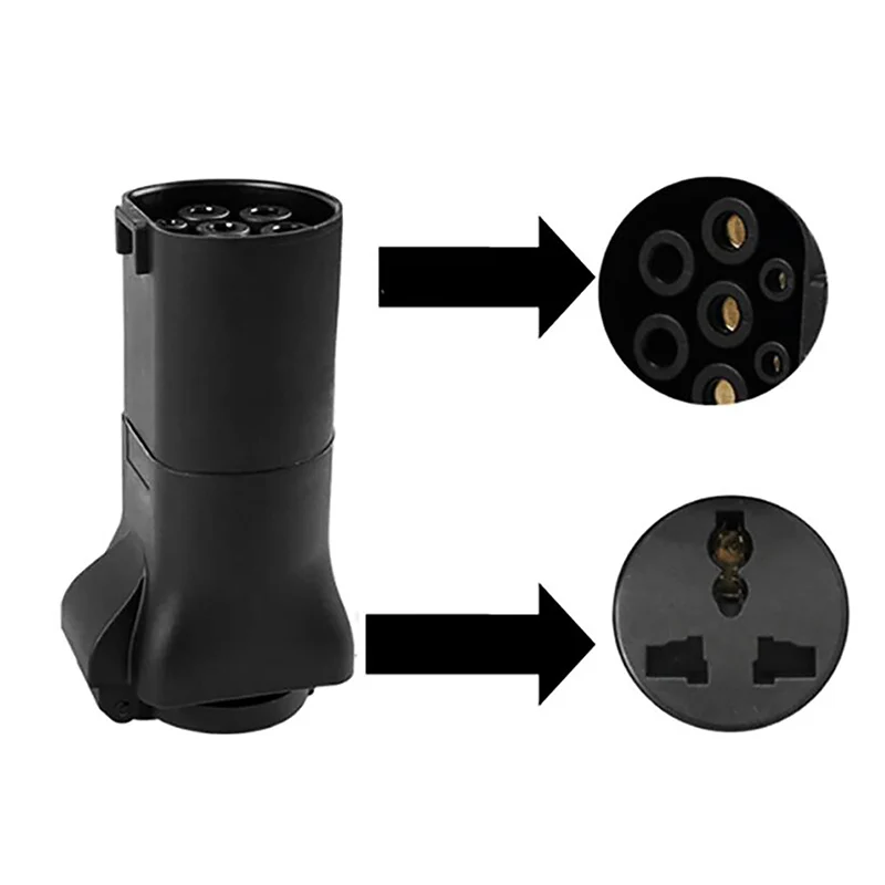 EV Charger Adapter Plug AC220V Type 2 Female to Schuko / EU Socket