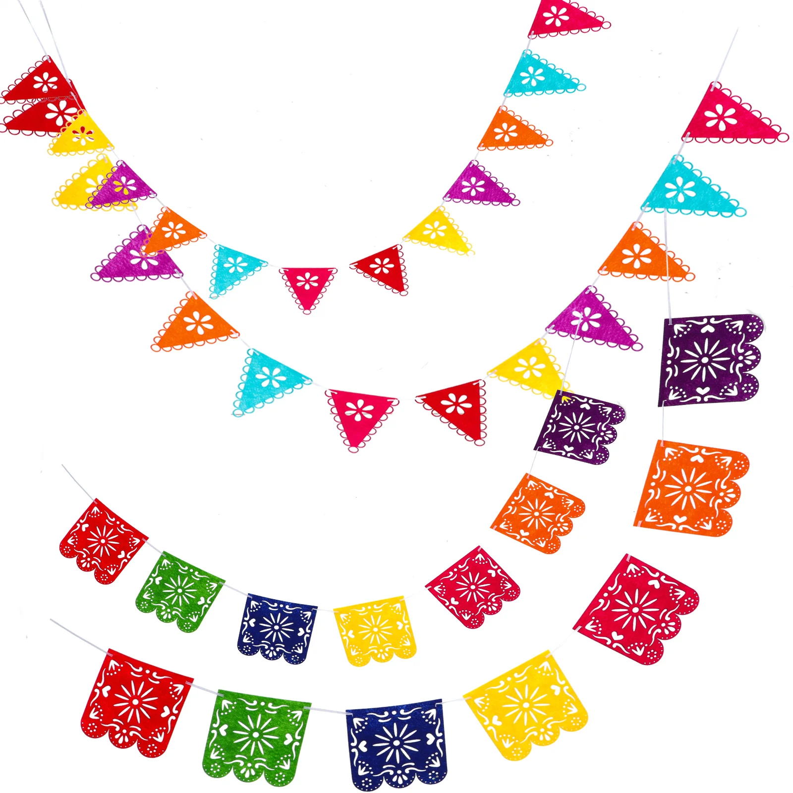 

Birthday Party Supplies Cino De Mayo Fiesta Bunting Mexican Party Decorations Festival Decors Mexican Fiesta Hanging Flags