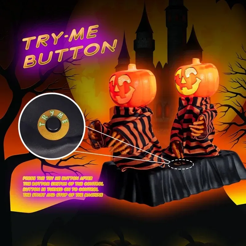 Voice Activated Halloween Decoration Pumpkin Ghost Toy