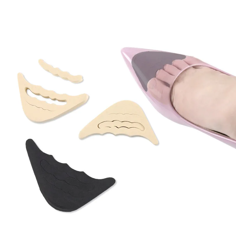 Heel Pads For Shoes Toe Plug Non-Slip Sole Stick High Heels Soft Front Pad Anti-Wear Women Heel Protectors Boot Foot Care