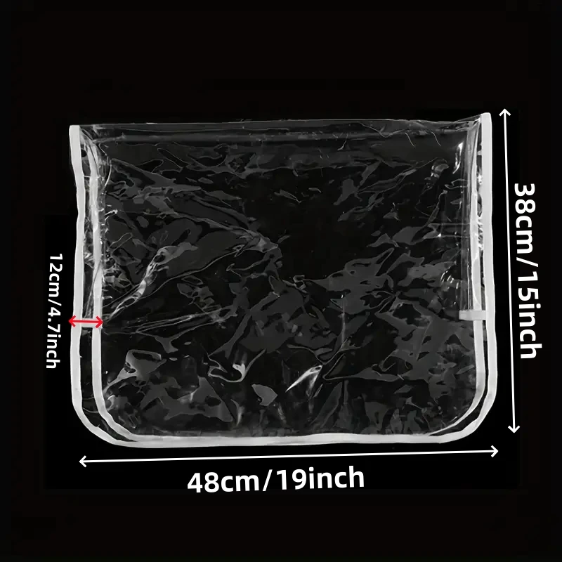 1/3/5pcs chair back cover plastic transparent salon chair back cover suitable for most standard chairs to prevent stains 3