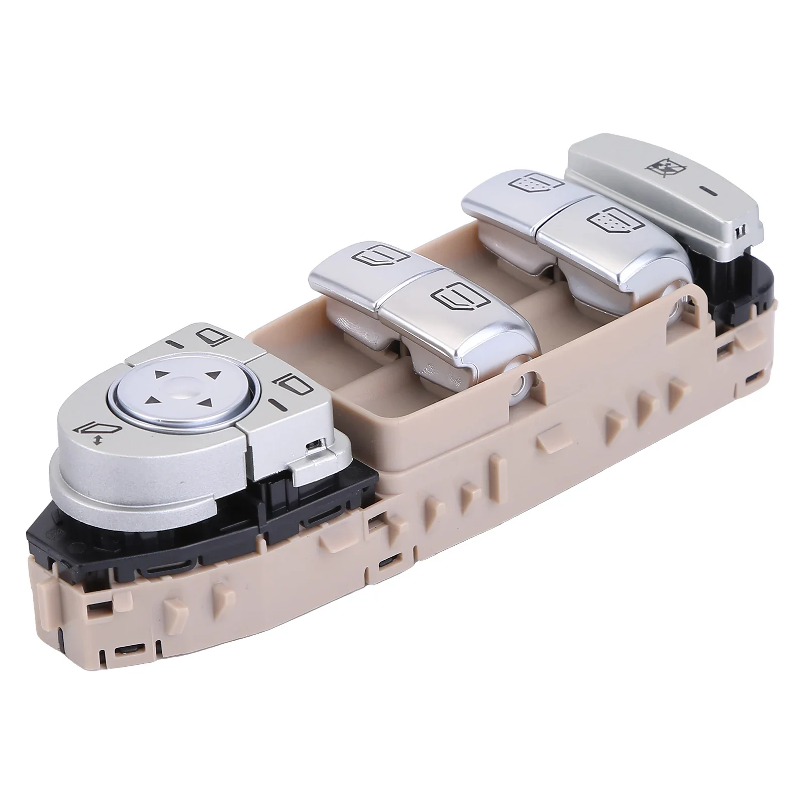 Silver Plastic Power Window Switch for Left Front Window