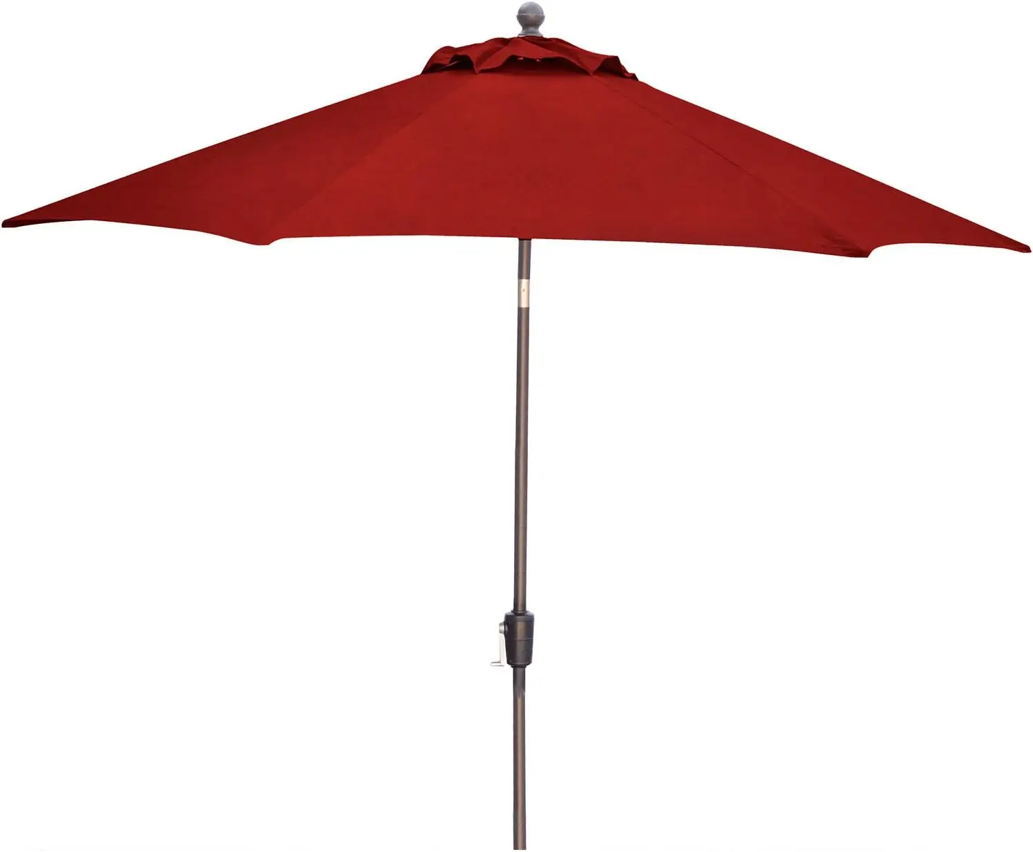 

Hanover Traditions 9 Ft. Market Outdoor Umbrella with Tilt Crank Lever, Rust-Resistant, All-Weather, Red