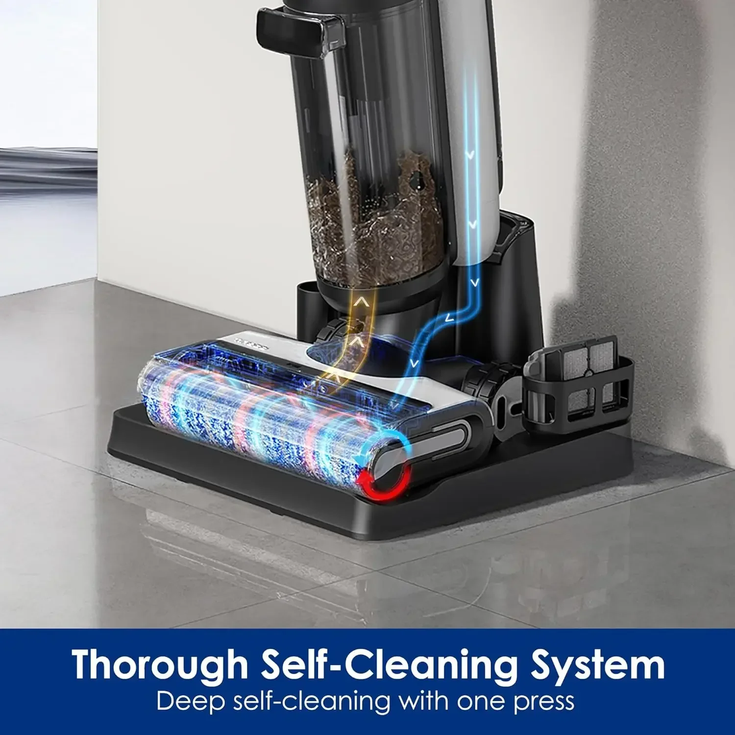 Tineco Floor ONE S7 Combo Multi-Function Cleaner, Suitable for Whole House Cleaning, Self-Cleaning, Extended Battery