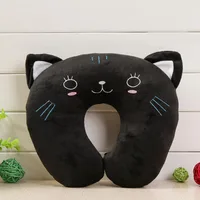 Cute Cartoon Animals U Shaped Pillow Travel Car Head Neck Rest Pillow Support Head Rest Cushion Panda Cat Bear Rabbit Pig 2023 1
