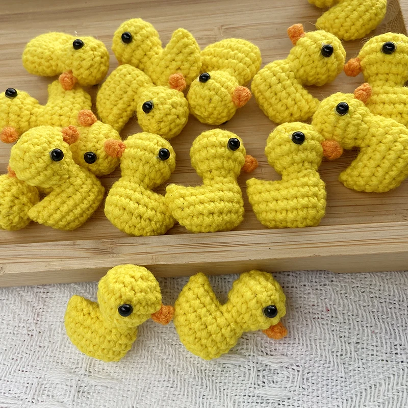 Crochet Yellow Duck Pendant 6