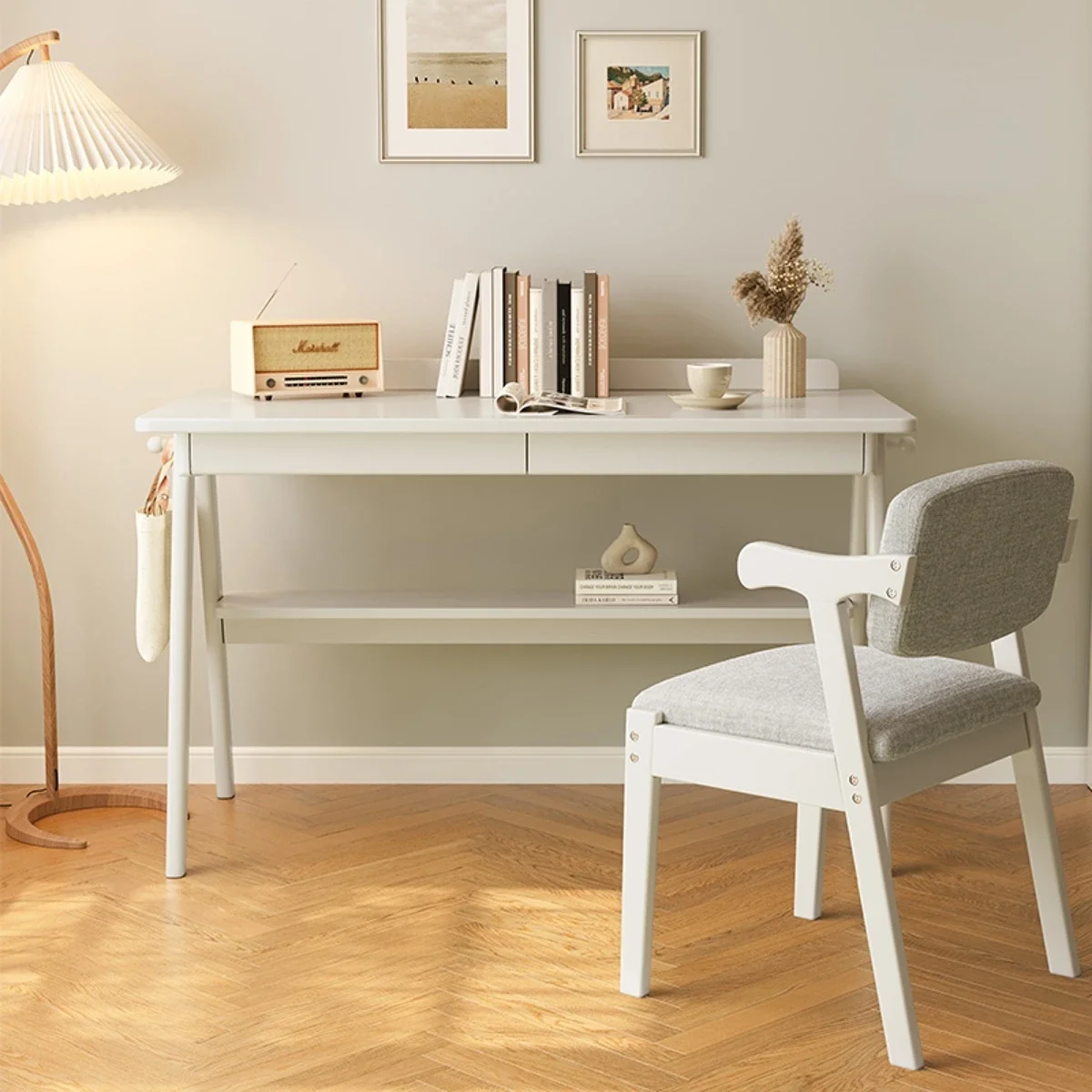 Nordic solid wood desk simple household desktop