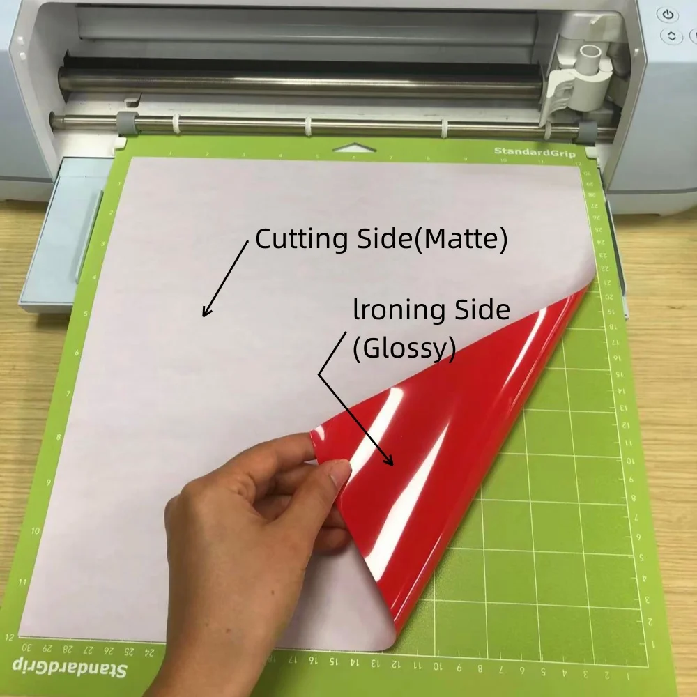 2 rotoli di vinile a trasferimento termico 12x20/30 cmx50 cm per magliette, termoadesivo HTV compatibile con macchine Cricut, Cameo, pressa di calore  15