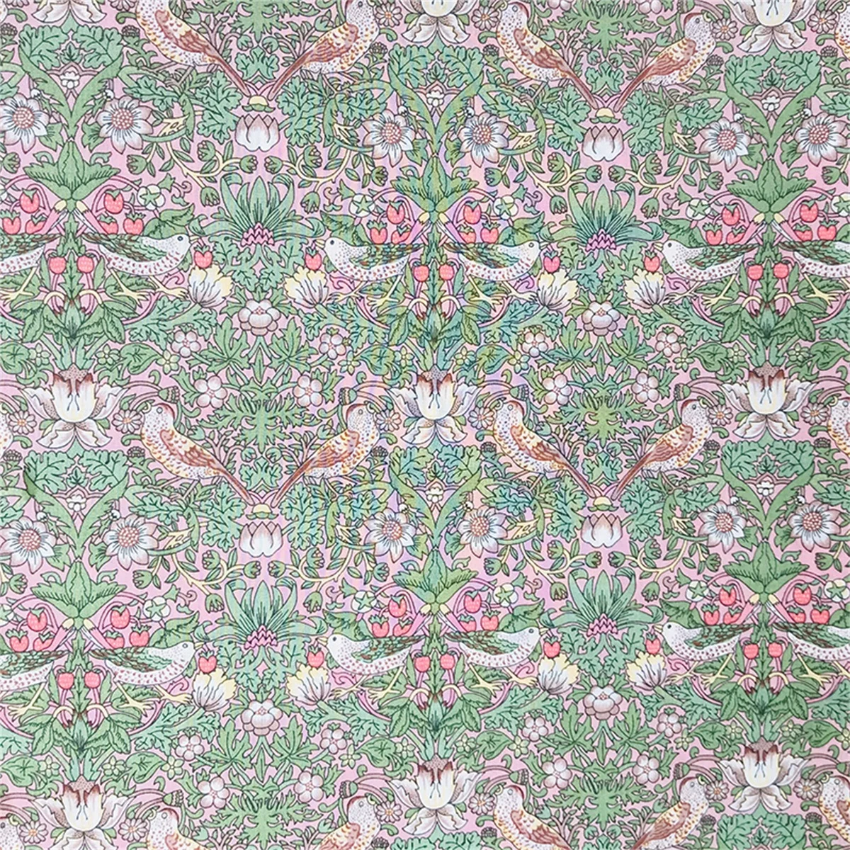 

Betsy light pink red 1980s liberty fabric is used to sew fabric dresses skirts children's baby design materials