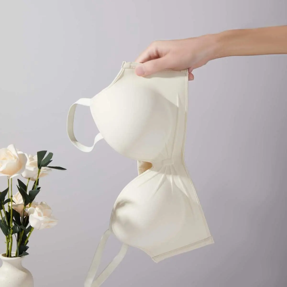 10cm Extreme Push Up Bra for AA/A Cup Lift Gather Wireless Bra, Anti-Sagging Side Smoothing Seamless T-Shirt Bra for Small Bust 5