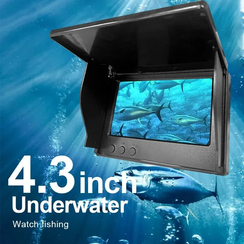 Underwater Fish Finder 4.3 IPS Screen Night 220° Wide Angle 500W