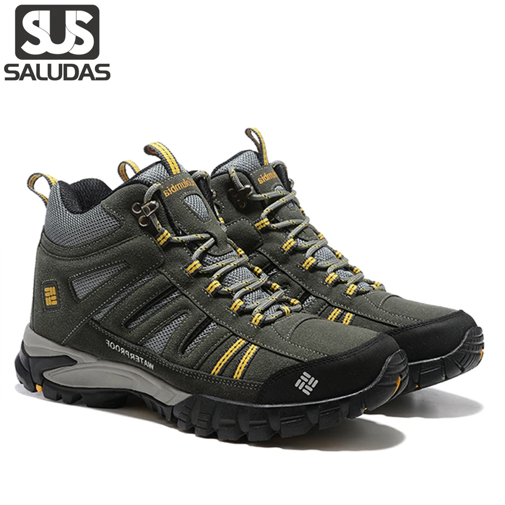 

Треккинговые ботинки SALUDAS, уличная Нескользящая и износостойкая походная обувь, мужские уличные тренировочные кроссовки, дышащие ботинки для охоты