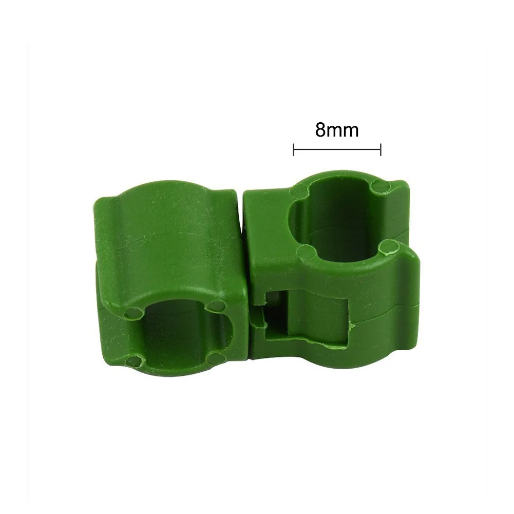 

50pcs/set Rotatable Universal Garden Climbing Rattan Stent Rod Connector Stake Clip Greenhouse Film Buckles Clips For Garden