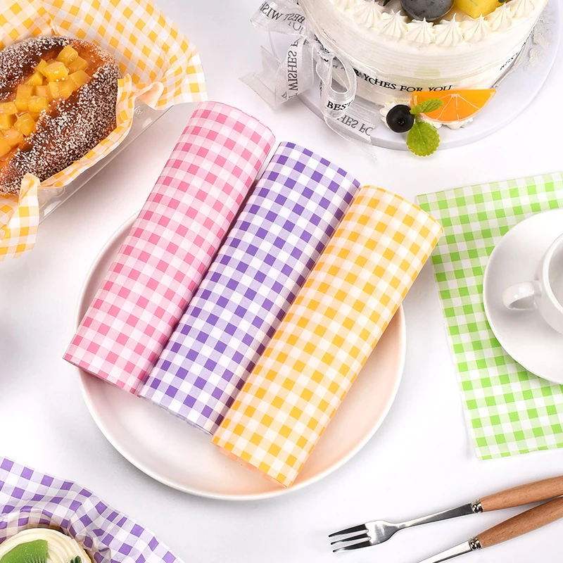 50 Sheets Greaseproof Wax Paper – Multi-Color Oil-Proof Food Wrapping Sheets for Sandwi... - SKU GWP02020 - UGI Packaging
