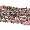 Natural Mixed Color Tourmaline Flat Water Drop Beads Rough Size 3x4mm-5x6mm，Strand Length 39cm,DIY Bracelet/Necklace 5
