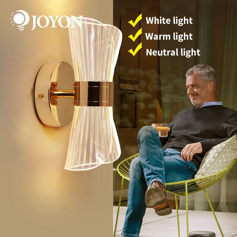 

Вертикальный настенный светильник, акриловая прикроватная лампа, матовый коридор, современная настенная лампа, внутреннее освещение