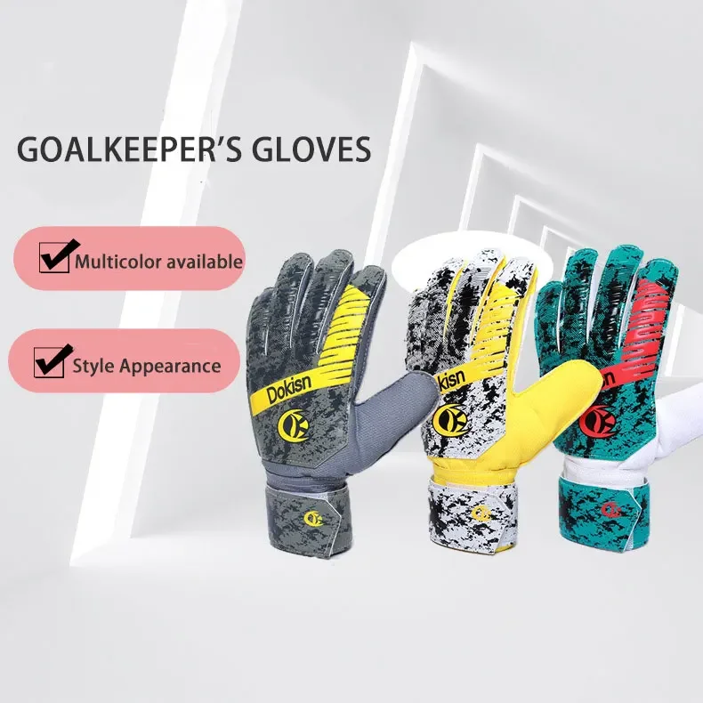 Professional Goalkeeper Gloves Adult Match Training Latex Impact Anti-skid Wearproof Football Gloves Thickened Soccer