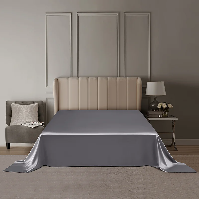 DISANGNI 100% Mulberry Silk Flat Sheet - 22 Momme, Natural 6A Grade, Luxurious and Smooth, Hypoallergenic, Breathable, Skin-Frie 4
