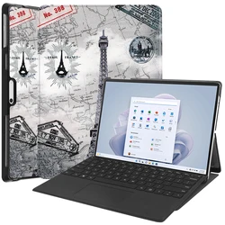 Premium Leather Flip Stand Case for 13 - Inch Tablets - Hard PC Back Cover (FGTT)
