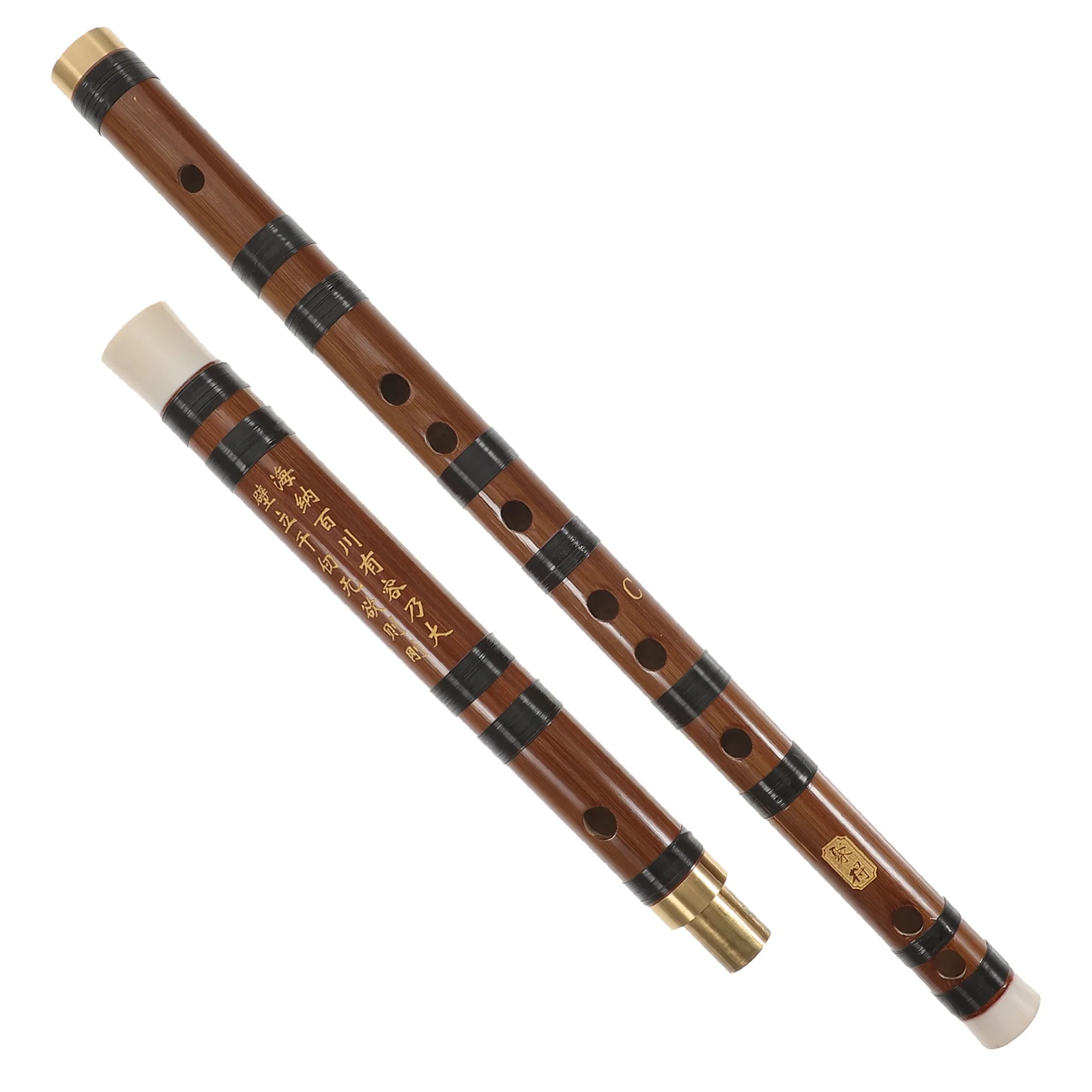 

Two-section Flute Musical Playing Supply Creative Classic Chinese Instrument Bamboo Woodwind Student Instruments