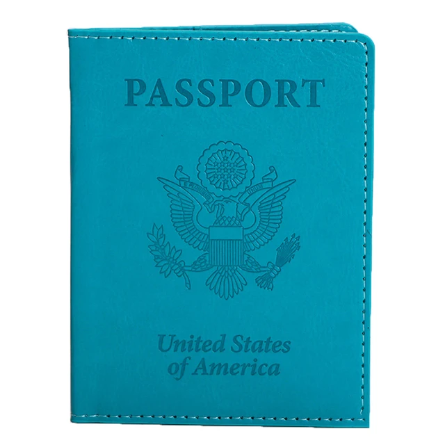 PU RFID Passport Cover Credit ID Card Wallet Waterproof Document