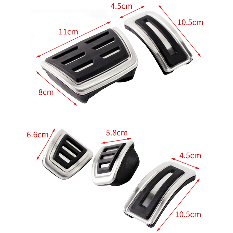 폭스바겐 VW 골프 8 MK8 R 라인 GTI 2020 2021 2022 자동차 풋 페달, 연료 가스 가속 브레이크 페달 커버, 미끄럼 방지 패드