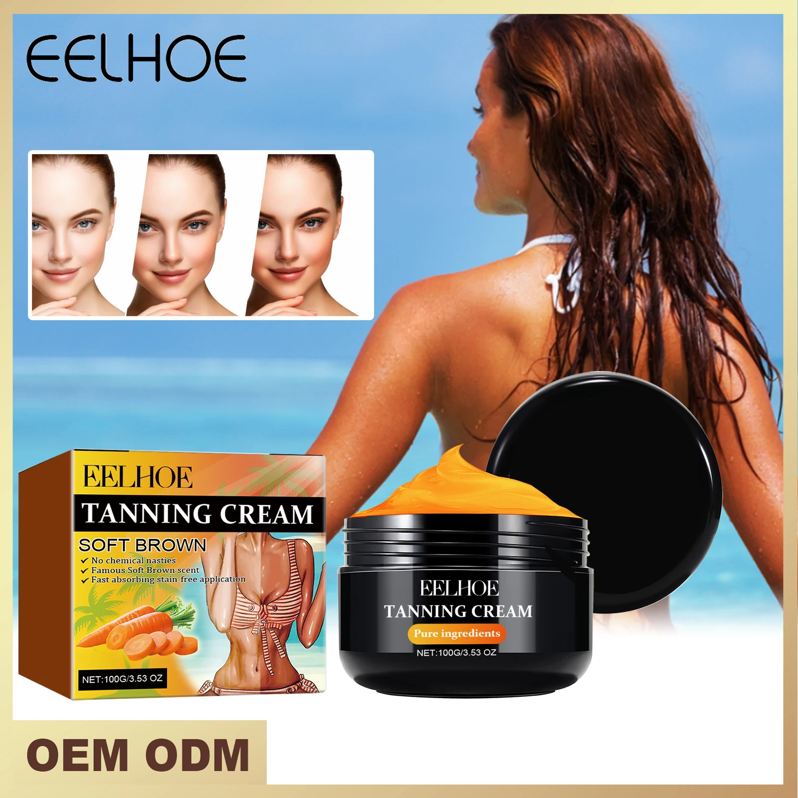 Natural sunshine color, making your skin more textured and radiant