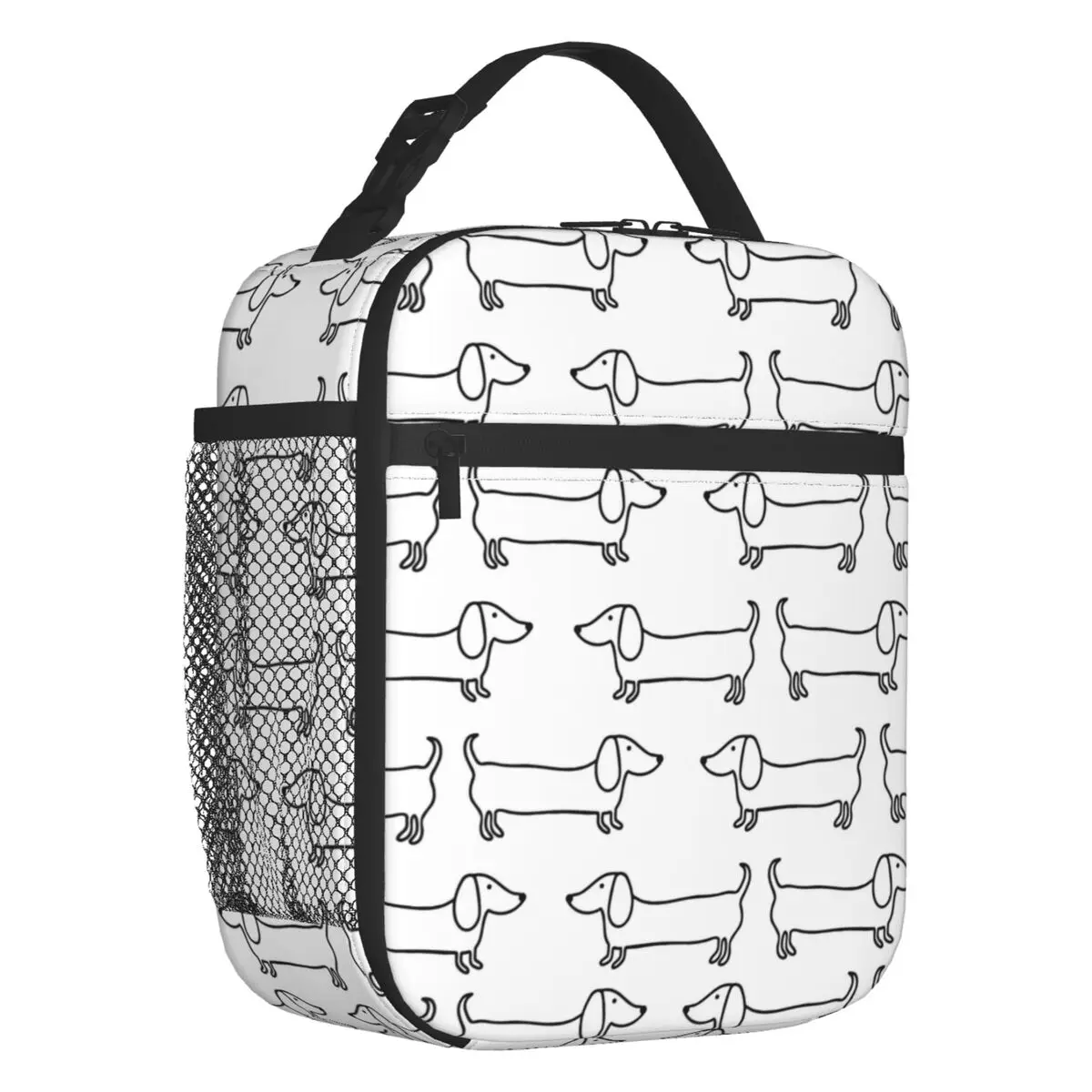 

Custom Kawaii Dachshund Lunch Bag Men Women Warm Cooler Insulated Lunch Boxes for Children School