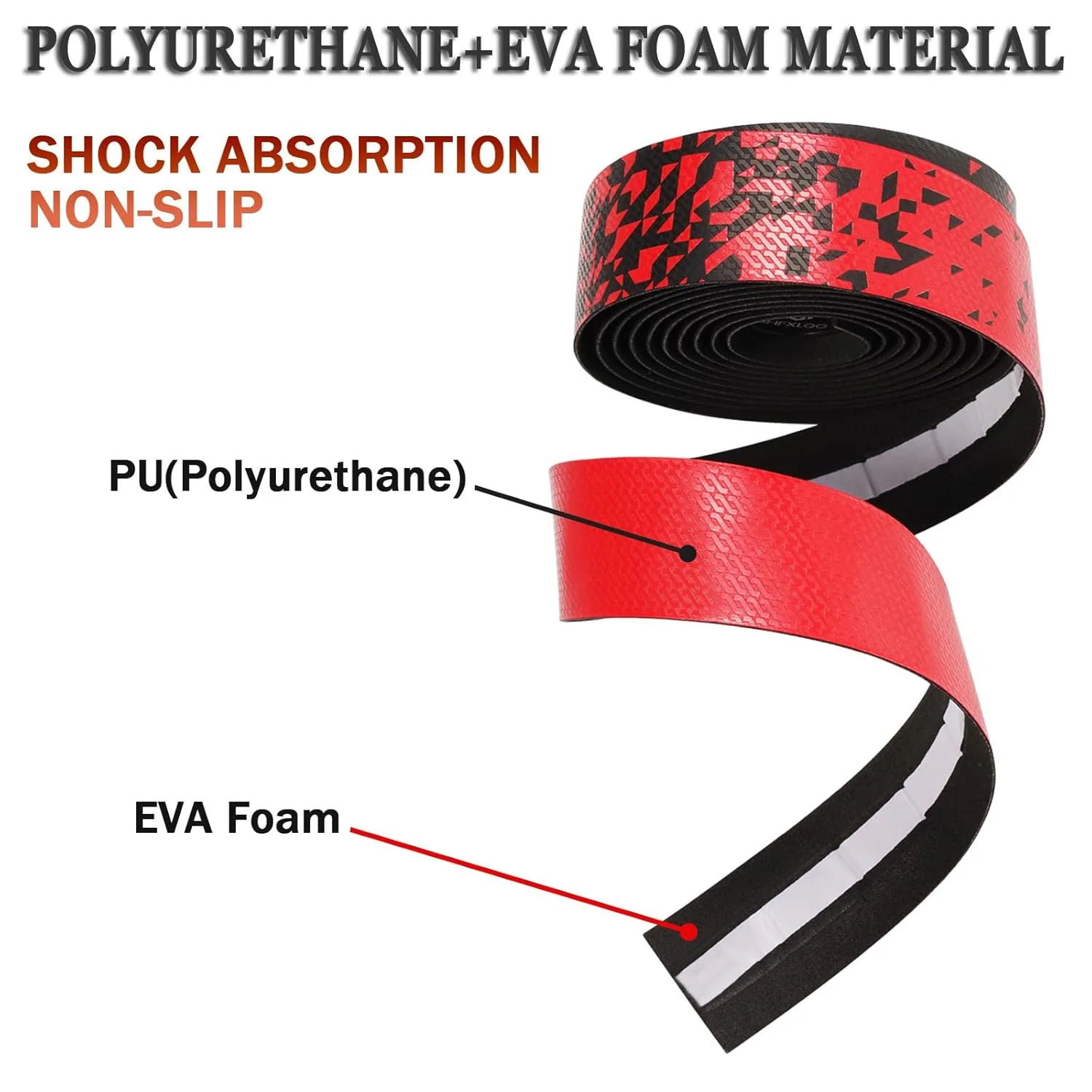 2 قطعة المضادة للانزلاق المقود الشريط بولي Road ال...