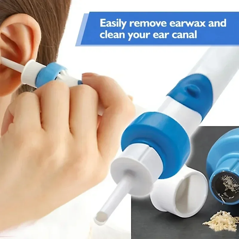 1pcs Portable Automatic Earwax Removal Kit Electric Earwax Vacuum Suction Electric Kit Remover Ear Cleaning Earspoon 6