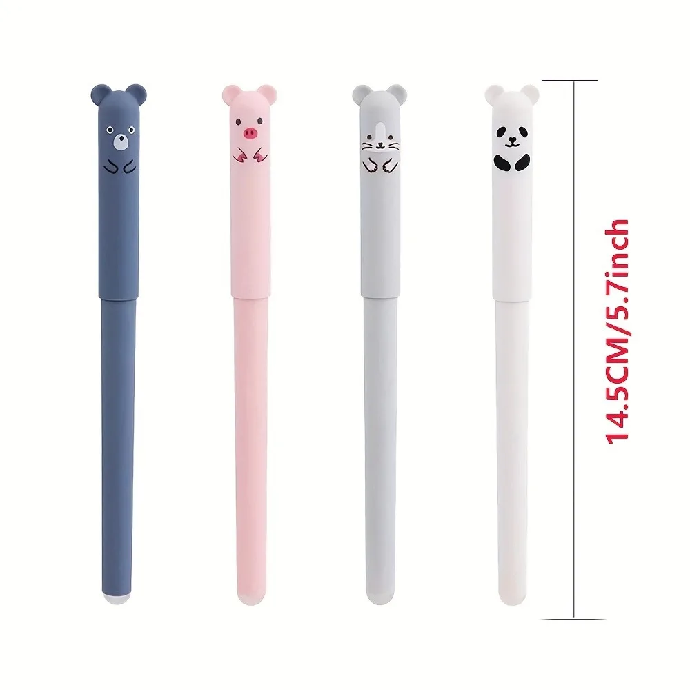 4pcs/set Kawaii Erasable Pens Set Back To School Supplies 0.38 mm Gel Pen For Writing Office Accessories Cute Korean Stationery 3
