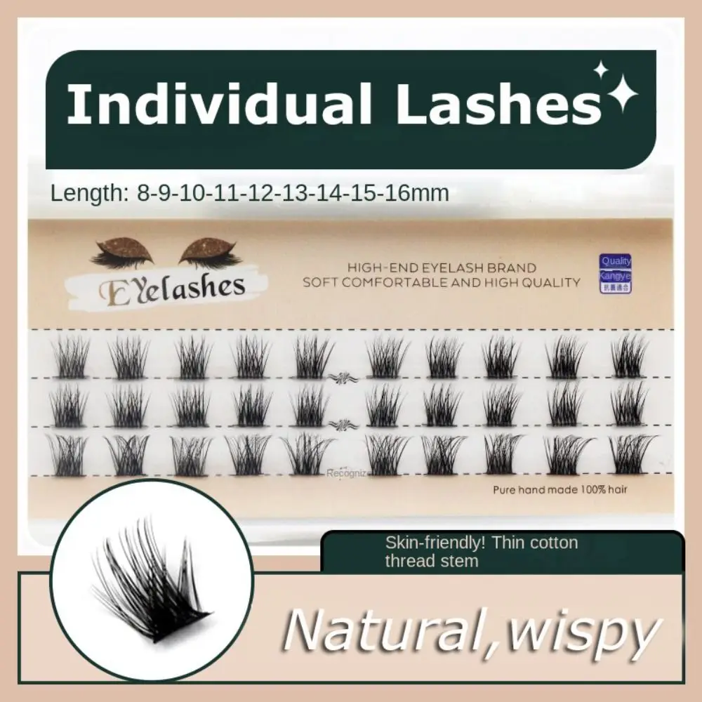 

3 Lines New Eyelash Extension Handmede Makeup Natural False Lashes Individual Cluster Eyelashes Russian Volume