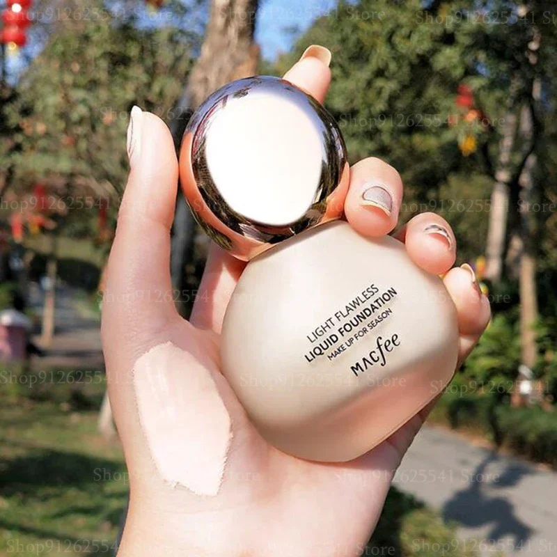 30ml Flawless Base Concealer Foundation Small Light Bulb Concealer Liquid for Perfect Cover-up of Blemishes, Acne Scars, Pores 2