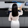 Household kitchen large suction range hood side suction 7-shaped range hood body sensing automatic cleaning range hood 4