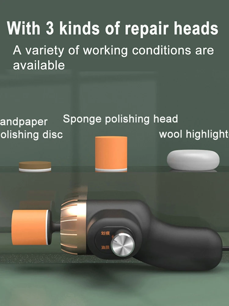 Mini Polishing Machine 8000RPM Car Scratch Remover Car Polisher Adjustable Speed Electric Beauty Scratch Remover Maintenance