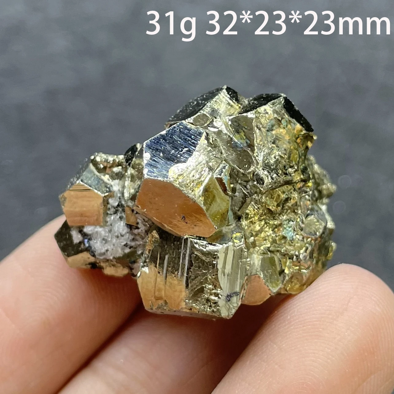 Natural Stone Pyrite Crystal Clear Quartz Cluster Mineral Specimen Raw Rock Chalcopyrite Decoration Rough Polished Healing 5