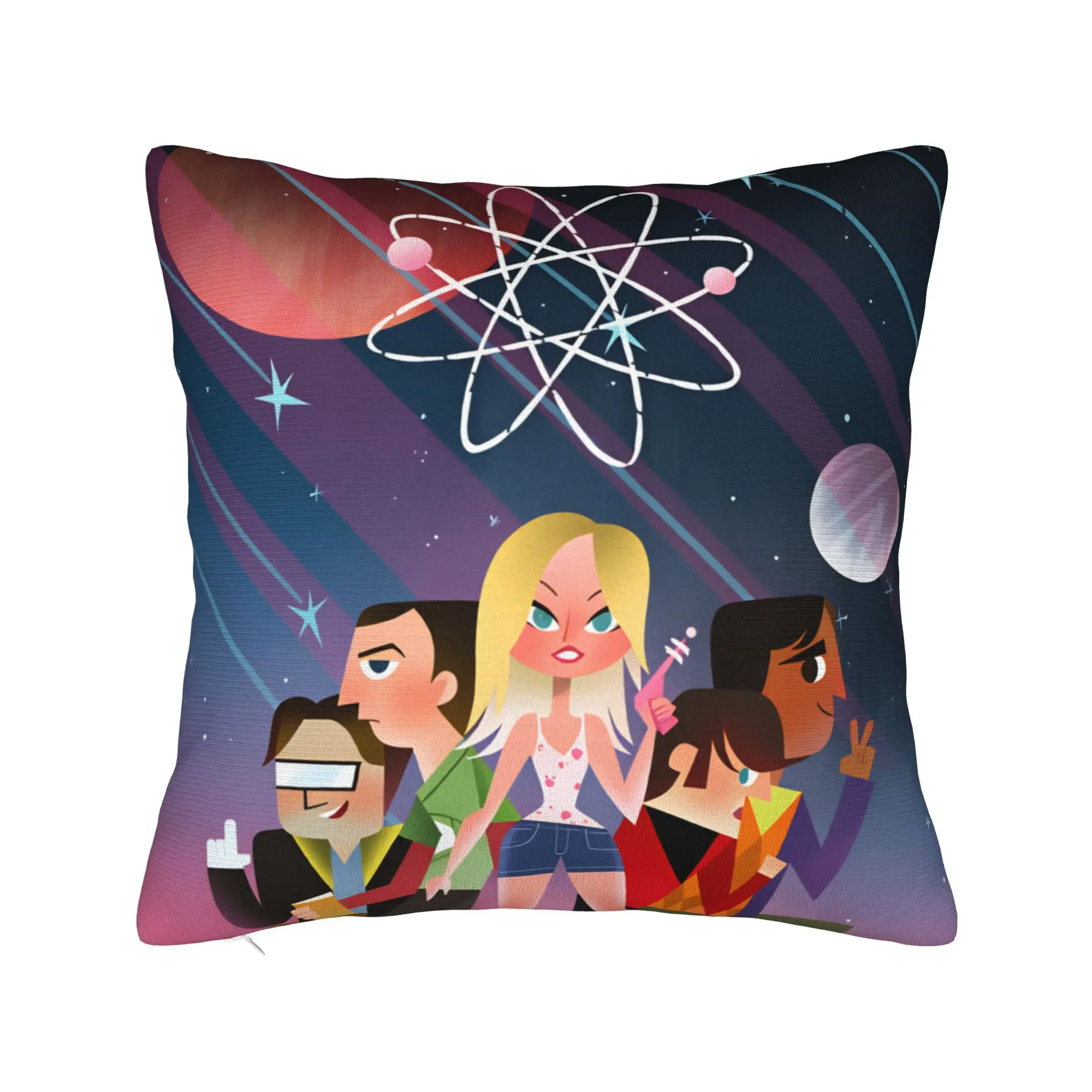 Funny TV Show-Inspired Pillowcase - Soft and Kawaii Decor for Couch, Sofa, or Bedroom