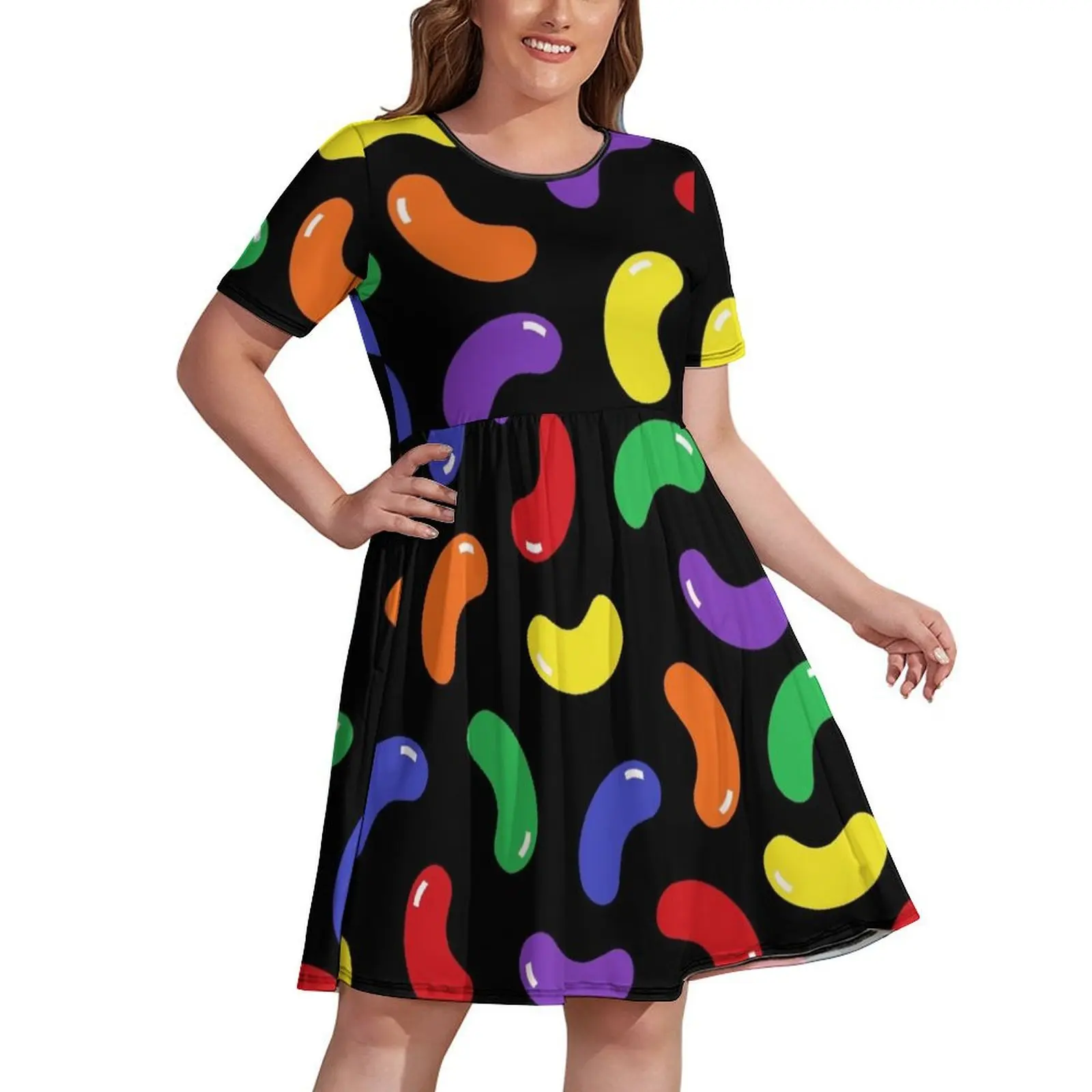 

Jelly Bean Pattern Dress Long dress woman luxury woman evening dress for women clothes for women