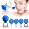 Rubber Head Glass Vacuum Cupping Chinese Therapy Set Hijab Jars AntiCellulite Suction Cups Massage Body Health Massager For Face 1