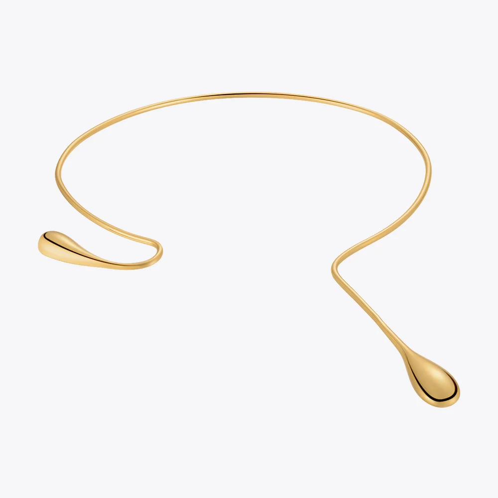 ENFASHION Water Drop Choker New In Necklace For Women Trending Products Necklaces Gold Color Fashion Jewelry Free Return P223317 metal choker necklace velvet choker necklaces lace choker necklaces