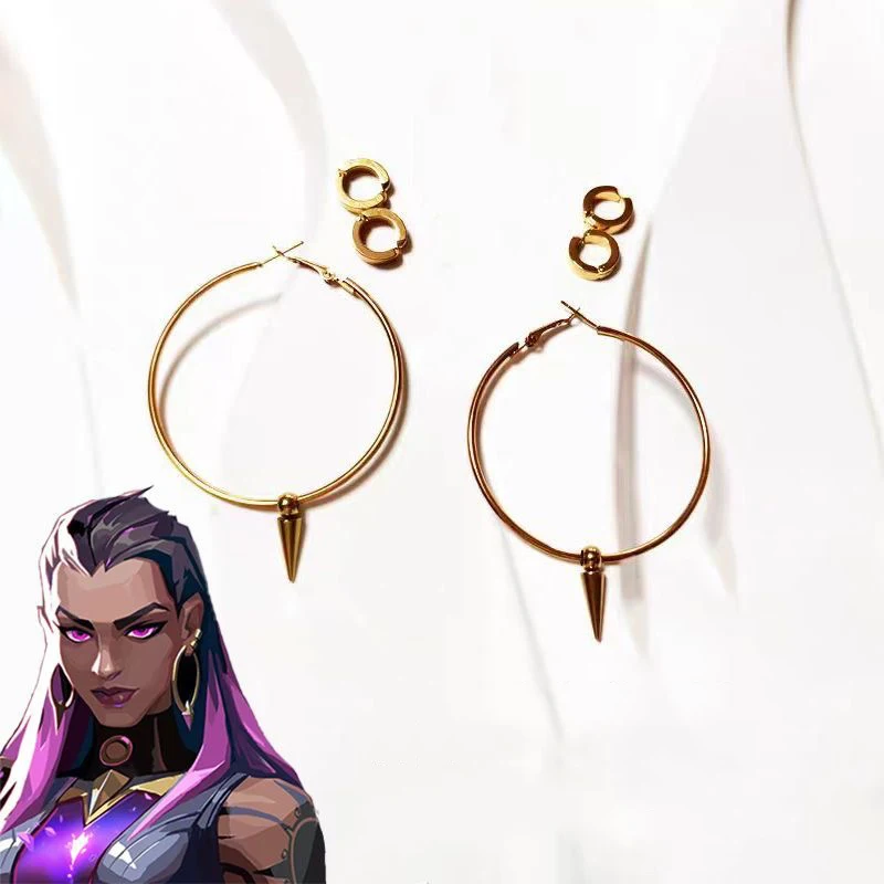 VALORANT Reyna-Inspired Cosplay Ear Clips (Unofficial Unisex)