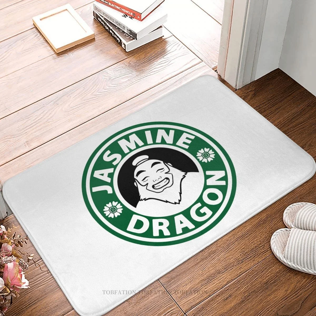 

Avatar The Last Airbender нескользящий Придверный коврик, коврик для гостиной, напольный ковер с жасмином и драконом, декоративный ковер для входной двери в спальню